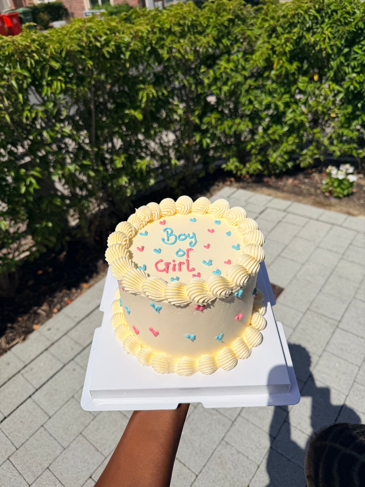 GENDER REVEAL CAKE