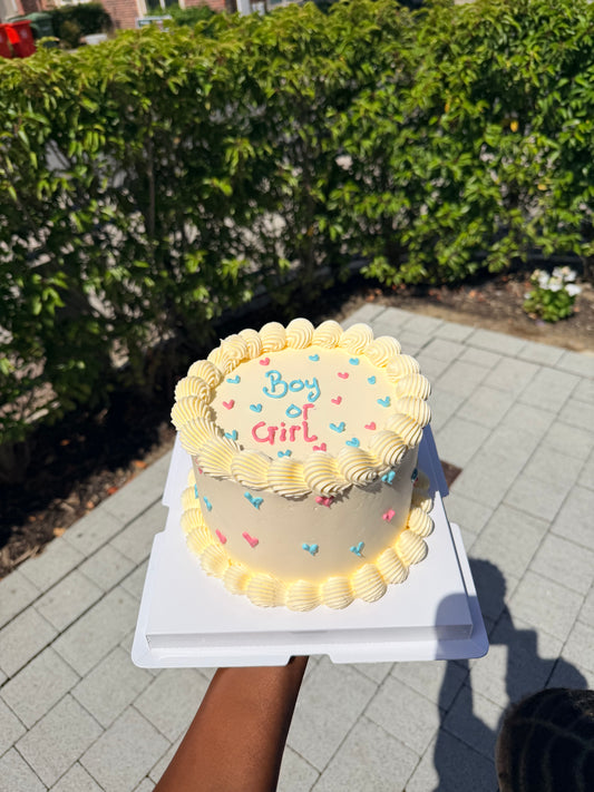 GENDER REVEAL CAKE